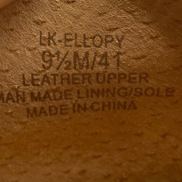 Lucky Brand Womens Shoes Ellopy Loafers 9.5 Brown Leather Flats Slip On Casual - Picture 5 of 9